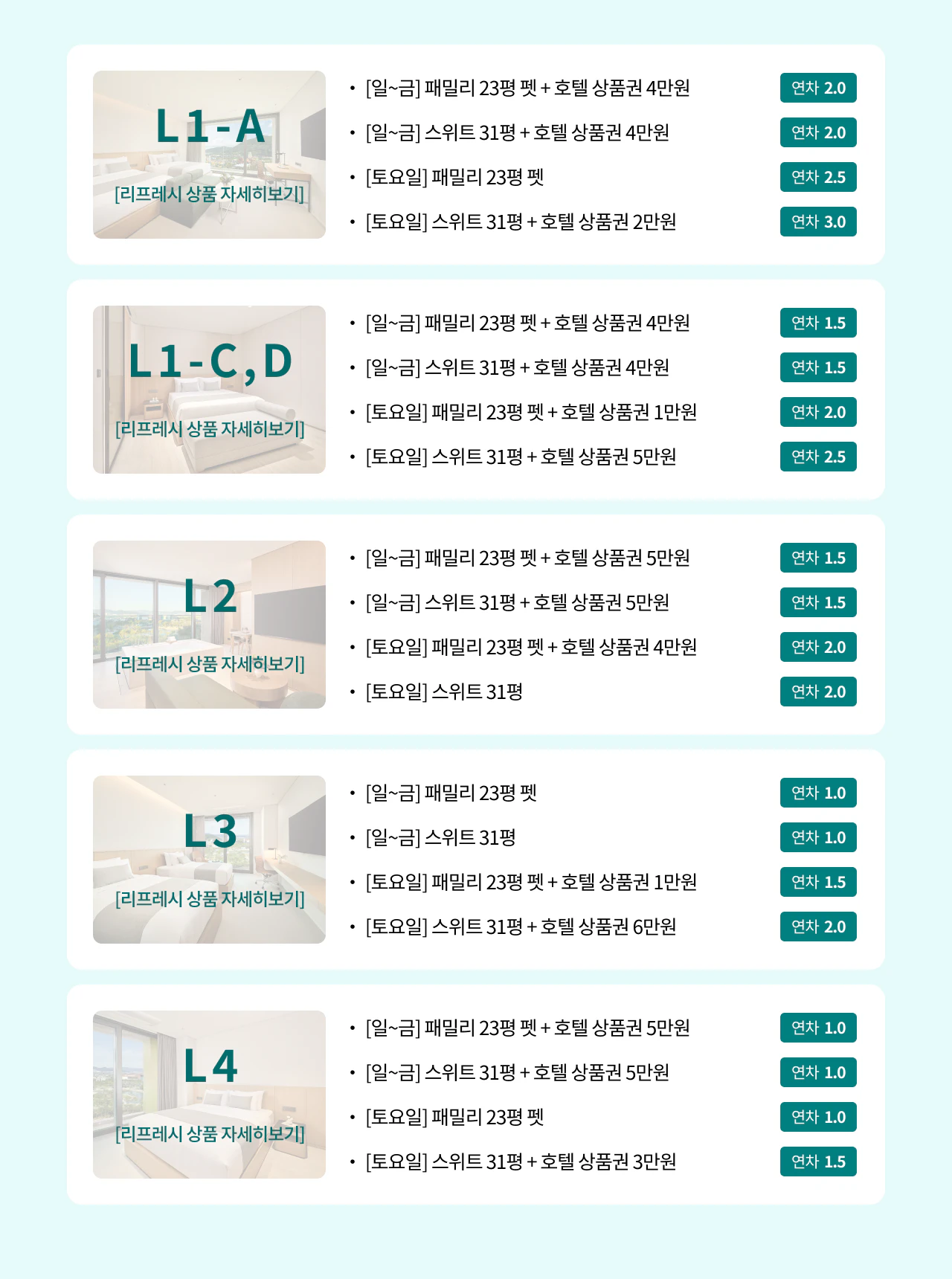 김해 리프레시 상품